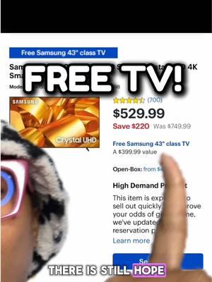 There’s still time to get the FREE TV deal at Best Buy! If you’re new to Rakuten, you’ll to earn a $30 welcome bonus when you spend $30 with my special link (link in bio) #bestbuy #tvdeals #onlinedeals #easycoupondeals #savingmoney #samsungtv #rakuten #cashback #bestbuydeals 