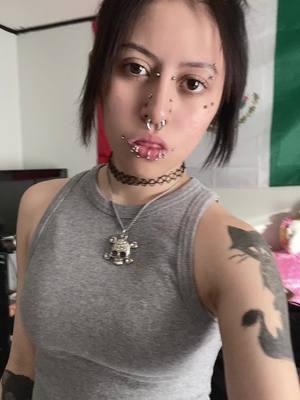 why tf my lip do that #piercings #piercinglover  #lippiercings #bodymods #tattoos #emohair #emo #emogirl #stretchedseptum #gauges #gauge #makeup #dahliabites #scene #hispanic  #fyp #07 