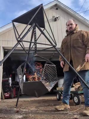 I've built near 500 fire pits. Who wants 1? #LIVEhighlights #TikTokLIVE #LIVE #solidfirepits #metalart #metalartist #firepit #grill #overthefirecooking 