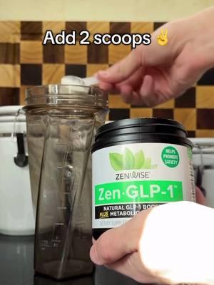 Scoop, mix and shake. 3 Easy Steps To Boost Your Body's Own GLP-1 Production 3X! 🤩 #glp1 #supplements #supplementsthatwork #health #wellness #zenwise