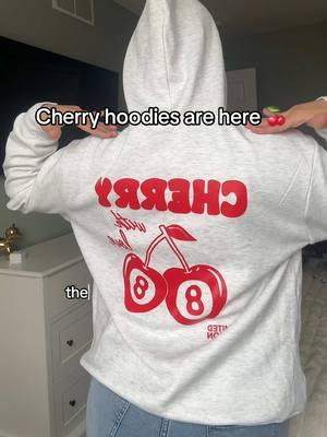 Cherry hoodies are here 🍒 #cherry #cherryhoodie #hoodie #hoodies #womenshoodie 