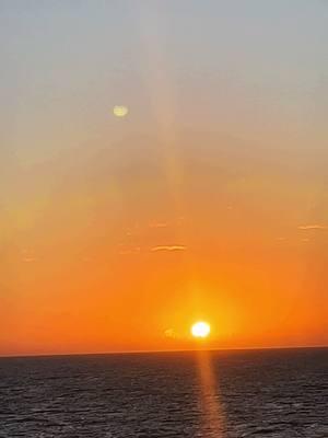 Watching the sunset from our cruise room balcony #norweigancruise #12days #vacation #sunset #sun 