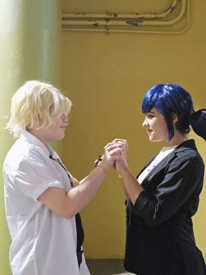 Don't tell me you're not the same person #mircaulouscosplay #miraculos #marinette #adrienagreste #adrienette #chatblanc #ladyubiquity #epic @Gemmeraldd @🍉 Nyah_Cosplays 🍉 