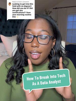 Replying to @Asia Let me know if this helps or if you have any specific questions you’d like for me to answer! 💕✨  #howtobreakintotech #howtobecomeadataanalyst #dataanalytics #dataanalyst #techtok #breakingintotech #content #contentcreator #career #motivation #DayInTheLife #tech #analyst #jobtips #jobsearch #job