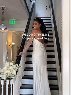 My wedding timeline! The event had to be over at 9pm due to the venue & county rules for those wondering  #weddingtiktok #weddingtimeline #intimatewedding 