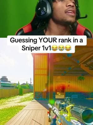 Guessing your RANK in a sniper 1v1😭 #warzone #warzonefunnyclips #gaming 