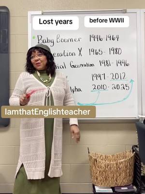 Today, my students called me a baby boomer (I’m not!), which led to an impromptu lesson on generations. We explored Baby Boomers, Millennials, Gen Z, and more, but what really shocked them was discovering the ‘Zalpha’ generation—a fascinating overlap between Gen Z and Gen Alpha! The moment I started calling them Zalphas, it spread like wildfire across the school. Who knew generational labels could spark so much excitement? Let’s dive into what Zalpha really means and why it has everyone talking. By #Zalpha #Generations #GenZ #GenAlpha #MiddleSchoolFun #ImpromptuLessons #WhatMyStudentsSaidToMe #TeacherLife #EducationalTikTok #FunInTheClassroom #MiddleSchoolStudents #LostGeneration #GreatestGeneration (people born during World War II) #SilentGeneration #BabyBoomers #GenerationX #Millennials (or #GenY) #GenZ #GenAlph #Zalpha