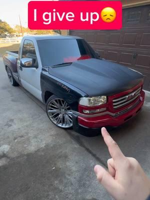 Sorry 😊 . . . #takuache #ozielthisyou #gomilona #houstondroppedtrucks #projecttruck #gmcsierra 