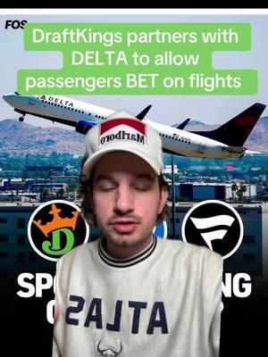 Delta partners with DraftKings to allow betting on flights #waronvegas #sportsbettor #gambletok #sportsbettors #sportsbettingtiktoks #sportsbettingtiktok #bettingcommunity 