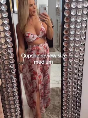 How cute is this three-piece set love the color pattern Florals! So pretty #cupshe #swimsuithaul #vacationoutfits #cupshetryonhaul @cupshe_official 