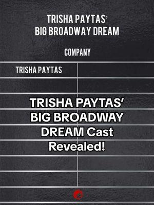 Trisha Paytas’ sold out one-night-only performance at Broadway’s St. James Theatre has announced their complete cast! For more information and how to livestream the event, visit Broadway.com. Net proceeds benefit the Entertainment Community Fund. #trishapaytas #broadway #musicaltheatre #musicals #onenightonly @trishapaytas @Entertainment Community Fund @amberardolino @Ben Platt @RachelZegler @Joy Woods 