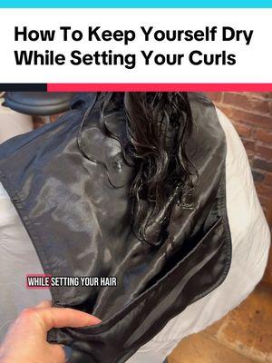 Tired of getting wet when setting your curls? You’ll love Monii. #curlstyling #curlyhair #ohiotiktok #wavyhair #wavyhairroutine 