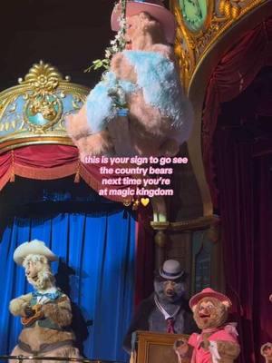 the new country bear jamboree is for the girlies 💕 #disneyworld #disneyparks #disney #magickingdom #countrybearjamboree #countrybears 