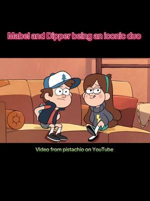 In honor of my brothers birthday I shall post this because we are just like them ❤️ @DragoBadger10🍉 video from pistachio on YouTube #gravityfalls #mabelpines #dipperpines #mabelanddipper 