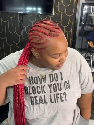 Pink braids 💗 #miamibraider #pinkbraids #northmiamibraider 