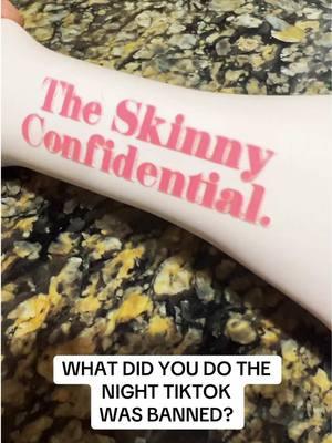 I rolled my puffy eyes away the night of the TikTok ban! That is what I did! The morning after as well! I swear by this skincare tool! It has helped me through so many dental surgeries, morning puffiness and enhances lymphatic drainage! The Hot Mess Ice Roller by The Skinny Confidential is one of my absolute favorite products! Message me for a direct link or click that orange cart to grab one today! #theskinnyconfidential  #faceroller #hotmessiceroller #lymphaticdrainage #lymphaticdrainagemassage #skincareroutine #dailyskincareroutine #morningroutine #eveningroutine 