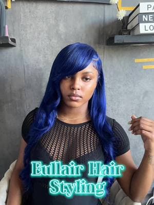 Love a colored hair 😍😍😍 . #eullairwig #bluewig #wiginstall #straightwig #wiginfluencer #wiginstall #wigtutorial #softcurls #sidepart #curltutorial #eullairhair #jumpsuit #sidepart #seethroughjumpsuit #partyoutfit