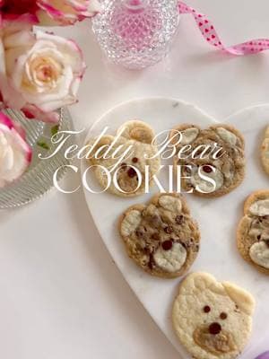 The easiest, cutest teddy bear cookies 🧸🥹 #teddybearcookies #EasyRecipes #ValentinesDay 