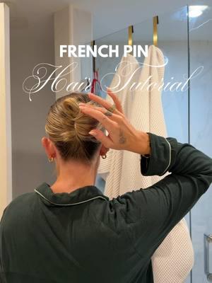 Come back for another episode of French pin chronicles 🧷 in my SF in my b!o✨ #frenchpinstyles #frenchpintutorial #hairtutorial #hairstyle 