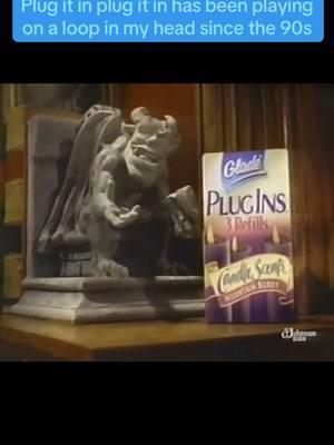 Love that gargoyle 🔌💐#90snostalgia #90scommercial #90sthrowback #90s #gladeplugins #corememories #nostalgia 