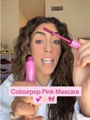 Pink mascara for galentines day💕 @ColourPop Cosmetics BFF Mascaras make adding a pop of color to your eyes so easy! #pinkmascara  #coloredmascara #mascara #colourpop #colourpopcosmetics #colorpopcosmetics #colorpop #mascarareview #makeupmusthaves #affordablemakeup #tiktokshopjumpstartsale #newyearnewaura #tiktokshoploveatfirstfind 