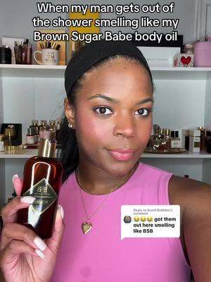 Replying to @Scent Bubbles I lowkey love it tho be smelling good af 😩 @Brown Sugar Babe  IB:@I G @r.pensonn  #perfumetiktok #coconutperfume #brownsugarbabe #bodyoil 