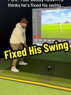 I’d love to see those notes.. 😆   #GolfSwing #Golf #IndoorGolf #SimGolf #GolfLessons #GolfSwing 