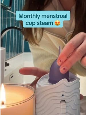 She had a hard week #menstrualcup #saaltcup #steamer #periods #periodtips  