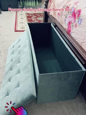 Favorer Folding Storage Bench #fyp #fypシ #fypシ゚viral #luiteljee #usa🇺🇸 #foryoupage #viralvideo #Favorer #Folding #Storage #bench 