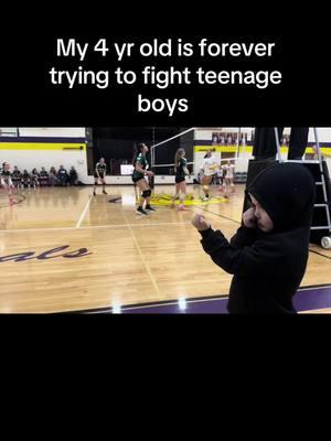 He’s a feisty little fella #preschooler #fight #boys #fiesty #thirdchild #wildchild #teens #volleyball #sidelines #canttakehimanywhere 