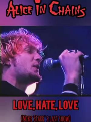 ✨ON THIS DAY✨ ALICE IN CHAINS- LOVE, HATE, LOVE  LIVE IN RIO MIKE STARR'S LAST SHOW #seankinney #mikestarr #jerrycantrell #laynestaley #aliceinchains #thegrungeyitalian #seattle #grunge 