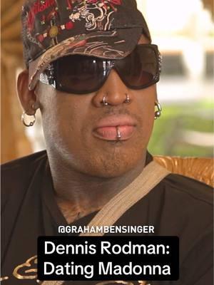 Dennis Rodman kept his cool dating Madonna, but her music didn’t make the cut. #madonna #dennisrodman 