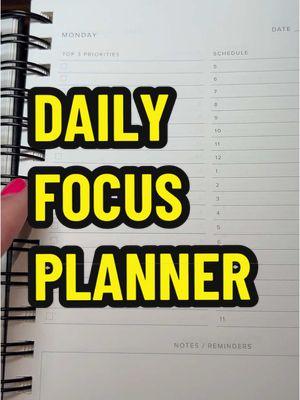 Stay organized and focused with the Daily Focus Planner, designed to help you prioritize tasks and achieve your goals efficiently. Perfect for boosting productivity and maintaining clarity in your daily life. #ttslevelup #creatorboostcamp #giftguide #tiktokshopholidayhaul #treasurefinds #toptierjanuary #ttsdelight #ttsbeautybesties #tastemakerslaunch #ttstakeover #trendyhairstyle #livehealthywithtts #elevateyourhome #newyearnewaura #mademyyear #mysupermoments #tiktokshopcreatorpicks #tiktokshopyearendsale #finishstrong #ttsdelightnow #tiktokshopjumpstartsale #fashionlookbook #tiktokshoploveatfirstfind #goalcrusherprizes #seasonalgems #lovelanguage #planneraddict #productivitytools #stayorganized #goalsetter  