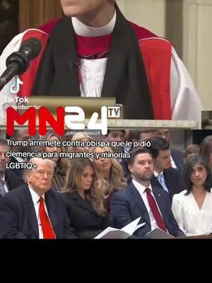 “Radical de izquierda”, “desagradable” y “no inteligente” son algunas de las palabras que utilizó el presidente de Estados Unidos, Donald Trump, para arremeter contra la obispa, Mariann Budde. ¿El motivo? Haberle pedido durante un servicio religioso tener “clemencia hacia las personas que están asustadas ahora” por su regreso a la Casa Blanca. #trump #eeuu #esnoticia #mundo #migrantes 