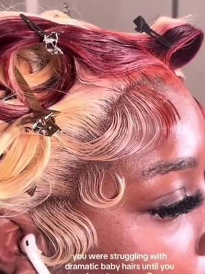 Baby hair tutorial🥰#fyp #edgestutorial #hairstyle #babyhair #foryoupage #hairtutorial #wig #lacewig #wiginstall #hairideas #blackgirlmagic #xyshair #hairstylist 