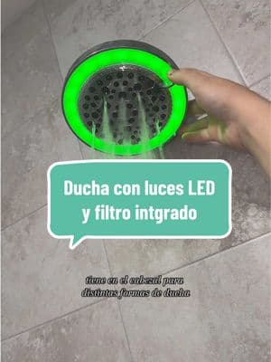 Tiene buena precion de agua 100/10 #filtered #showerhead #LED #Color #Changing, #HighPressure #RainShower #HeadwithFilters #watersoftener #showerhead #hardwater @FEELSO 