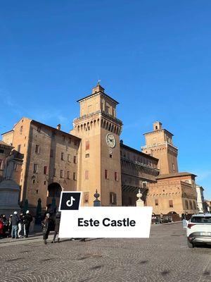 Este Castle, a medieval castle in Ferrara, Italy! #history #medievalhistory #renaissancehistory 