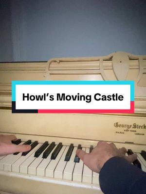 I tried to make this look more dramatic #howlsmovingcastle #oldpiano #nostalgia #ghibli #merrygoroundoflife 