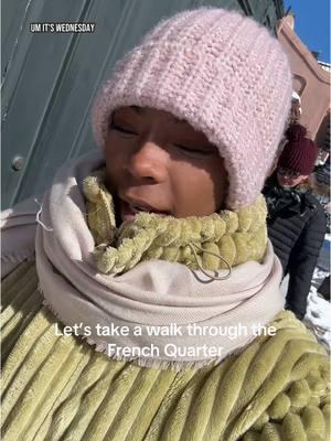 Let’s take an icy & snowy walk through the French Quarter  #nola #neworleans #snola #snowday #sneauxday #sneauxla #southlouisiana #frenchquarter 