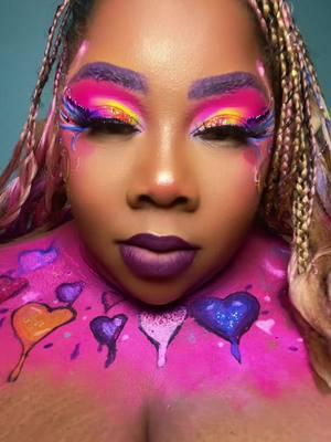 THIS ANOTHER HIT 🥁🔊📣…. Please Do yall a favor and follow @Unbothered Face Digital Charts for some #valentinesdaylook Inspo! Her face charts EAT Dowwwnnnn I tried my hand at my first one.  Its In The Details… @UnbotheredCosmetics: Lids:  Pretty in Pink Ultra Fine Loose Glitters~ Juicy Pink & Creamsicle  Lashes Highlight:  Rainbow MultiChrome Eyeshadow & Highlighter Chest: GLITTERS~ Island Glow, Creamsicle, Passion Pink, Sweet Dreams, Lilac #ValentinesDay #facecharts #creativemakeup #creativebeauty #makeupinspo #valentinesdaymakeup #vday #vdaymakeup #Blackmakeup #blackmakeupartists #unbotheredcosmetics #unbotheredcosmeticsllc #unbotheredcosmeticsglitter #unbotheredfacecharts #makeup #makeuptok #BeautyTok #pinkmakeup #purplemakeup #heartsmakeup #❤️makeup #❤️ #glam 