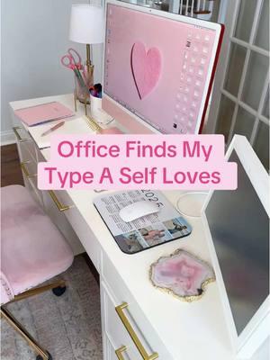 Everything is linked in my Amazon storefront under “office.”  ⠀ File this under organizing videos when you’re feeling like a cluttered mess 😁. ⠀ #officestyle #pinkaesthetics #pinkaesthetic #calmingvibes #tidy #tidyhome #tidying #productivityhacks #productivitytips