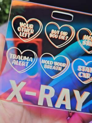 This is perfect 😂😍 #xray #xraytech #xraytechnologist #xraystudent #radiology #radtech #radiologytechnologist #cttech #cttechnologist #radiography #radtech #xraytechlife #badgebuddy #laserengraving #xraymarkers #ValentinesDay 