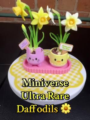 Hey friends, long time no see! I can’t believe I was able to find one of the ultra rares in this little box at Walgreens!🌼🤩 This set has me in the mood for sunnier days, this cold hasn’t been fun! 🌞 #Miniverse #MiniverseEaster #miniverseSpring #Miniverser #MiniverseUS #MiniverseDaffodils #MiniverseUltraRare @Miniverse 