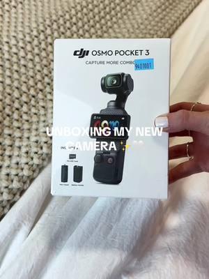 unbox my new camera with me!!🤍 so excited to use this!  #djiosmopocket3 #osmopocket3 #osmopocket #austincontentcreator #atxcontentcreator