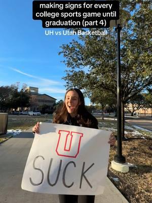 I fear the sign was too accurate #collegebasketball #coogs #gamedaysign 