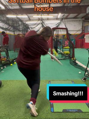 Thursday is for the ladies! Both college signed and both with smooth easy pop!!! #softball #collegebound #smokinem #hammertime #softballinstruction #fyp #sports