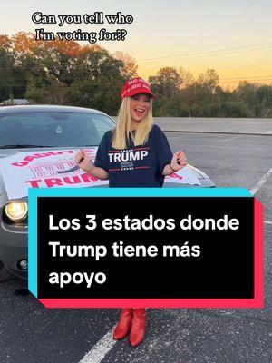 Los 3 estados donde Trump tiene más apoyo #relatos #Trump #Estados #usa🇺🇸 