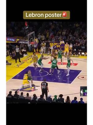 Lebron yams one on the Celtics 💥 #CelticsVsLakers #Lakeshow #Lakers For more Lakers content follow: @lakers_legacy_legends #lakerslegacylegends #l3