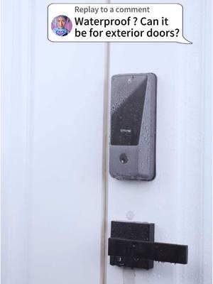 Can this smart lock withstand the rain when it use for exterior doors? GHome Smart palm vein smart door lock is suitable for outdoor use! Grab a smart deadbolt lock right now! #ghome  #ghomesmart  #fingerprint #app #keylock #fingerprintlock  #smartlock   #security  #smarthome #doorlock #homesecurity #smartdeadbolt #palmvein #childsafety #family #unlock  #applock #door #doorknob #Lifestyle #mattblack #fypage #privacy #dealsforyoudays #battery #charger #smartknob #smartdoorlock #smartdoorknob