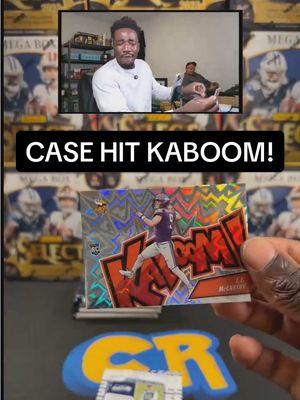 He was hyped about this case hit KABOOM! 💥💥💥 #sportscollector #whodoyoucollect #tradingcards #sportscards #footballcards 